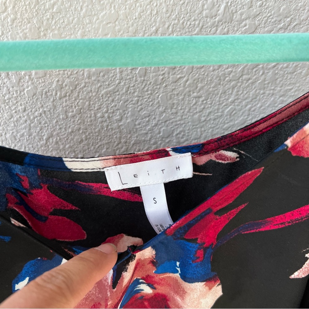 💗LEITH Cold Shoulder Floral Print Top - Picture 4 of 7